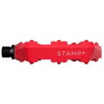 Crankbrothers - Stamp 0 Plattform-Pedal - Plattformpedale Gr S rot