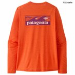 Patagonia L/S Cap Cool Daily Shirt Boardshort Logo Langarmshirt, L, orange peel 