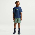 NIKE Kinder Shirt B NK DF MULTI SS TOP BOLD GX, Größe L in Blau
