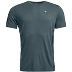 ORTOVOX Herren Unterhemd 185 ROCK'N'WOOL SHORT SLEEVE M, Größe L in Blau