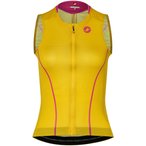 Castelli Anima Flow Sleeveless Trikot Damen  Radtrikots gelb Größe S Rennrad  