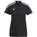 ADIDAS Damen Tiro 21 Poloshirt, Größe XS in Schwarz
