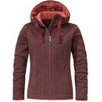 SCHÖFFEL Damen Unterjacke Fleece Hoody Aurora L, Größe 40 in Rot