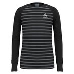 Odlo Active Warm Eco Stripes  Kinder  Langarm Unterhemden schwarz Größe 80   E