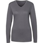McKINLEY Damen Shirt Da.-Langarmshirt Creston LS W, Größe 40 in Grau