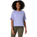 ASICS Damen T-Shirt NAGINO RUN ADJUSTABLE SS TOP, Größe XS in Silber