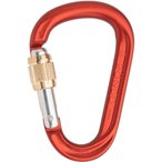 Austrialpin HMS Rondo GI Alu Schraub-Karabiner  Karabiner rot Größe One Size A