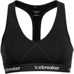 ICEBREAKER Merino Damen Sprite Racerback Bra, Größe XS in Schwarz