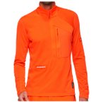 Mammut - Eiger Nordwand Advanced First Layer Half Zip Pull - Fleecejacke Gr S ro