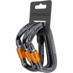 Camp Orbit Lock Karabiner 3er Pack (Größe One Size, grau)