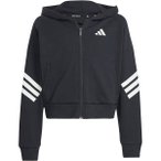 ADIDAS Kinder Kapuzensweat Future Icons 3-Streifen Kids, Größe 164 in Schwarz