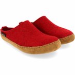 Haflinger Emils Toffel Hüttenschuhe Unisex ( Rot 45)