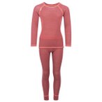 Trollkids - Girl's Merino Baselayer Set - Merinounterwäsche Gr 92 rosa/rot