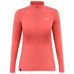 Salewa Zebru Responsive Zip  Damen  Langarm Unterhemden rot Größe XL Trekking 