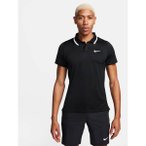 NIKE Herren Polo NikeCourt Advantage, Größe XL in Schwarz