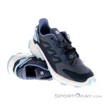 Salomon Supercross 4 Damen Traillaufschuhe-Blau-8