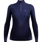 Odlo Blackcomb Eco Half Zip  Damen  Langarm Unterhemden lila Größe L   Elastis