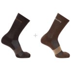 Salomon - Evasion Crew 2-Pack - Multifunktionssocken 42-44 braun