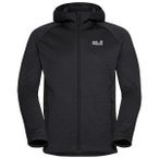 Jack Wolfskin - Peak District Hooded Fullzip - Fleecejacke Gr S schwarz
