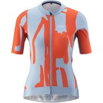Gonso Road Print Trikot Damen  Radtrikots blau Größe S Rennrad  Elastisch