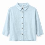 Mazine 3/4 Sleeve Linen  Damen  Blusen blau Größe M Lifestyle  Hautfreundlich