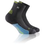 Rohner - Run Pro Quarter L/R - Laufsocken 42-44 grau