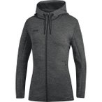 JAKO Damen Kapuzenjacke Premium Basics, Größe 34 in Grau
