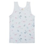 Joha - Girl's Undershirt - Top Gr 90 grau/weiß