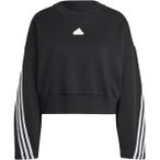 ADIDAS Damen Sweatshirt Future Icons 3-Streifen, Größe L in Schwarz