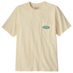Patagonia - MW '95 Oval Logo Pocket Tee - T-Shirt Gr S beige