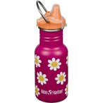 klean kanteen Kid Classic 355 ml Sippy Cap - Trinkflasche happy flowers