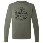 super.natural - Well Equipped Crew - Merinoshirt Gr XXL oliv