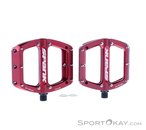 Spank Spoon Reboot Flat Pedale-Dunkel-Rot-S