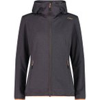 CMP Damen Kapuzensweat WOMAN JACKET FIX HOOD, Größe 48 in Grau