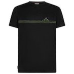 Icebreaker - Merino 150 Tech Lite S/S Tee Range Stripes - Merinoshirt Gr M schwa