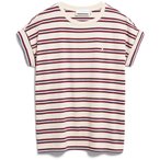 Armedangels Idaara Stripes  Damen  T-Shirts beige Größe S Lifestyle Hautfreund
