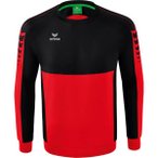 ERIMA Herren Sweatshirt SIX WINGS sweatshirt, Größe L in Rot
