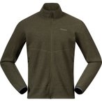 Bergans Rabot Merino Fleece  Herren  Fleecejacke oliv Größe S Trekking  Elasti