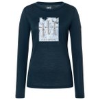 super.natural - Women's Triple Ski L/S - Merinolongsleeve Gr L blau