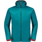 JACK WOLFSKIN Herren Funktionsjacke ALPSPITZE INS HOODY M, Größe S in Blau
