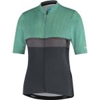 SHIMANO Woman's  SUMIRE Short Sleeve Jersey, Transparent Green, Größe M in Gr�