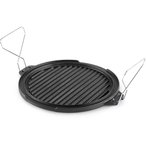 GSI Guidecast 12" Round Grillplatte  Camping Kochgeschirr schwarz Größe ONE SI