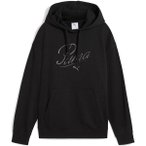 PUMA Damen Kapuzensweat ESS SCRIPT Comfort Hoodie TR, Größe M in Schwarz