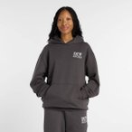 NEW BALANCE Damen Kapuzensweat Reimagined Fleece Long Length Hoodie, Größe L i