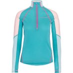 Kari Traa Damen Alma Half Zip Longsleeve (Größe M, tuerkis)