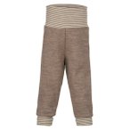 Engel - Baby-Hose Lang mit Nabelbund - Fleecehose Gr 86/92 braun