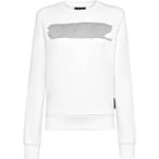 PLEIN SPORT Sweatshirt, Größe S in Weiß