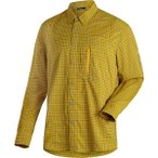 MAIER SPORTS Herren Hemd Mats L/S He-Hemd 1/1 Arm el., Größe 52 in Gelb
