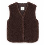 Mazine Faux-Fur Weste Damen  Fleecewesten beige Größe S Lifestyle  Elastisch