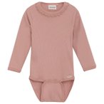 Minymo - Kid's Body L/S Rib - Alltagsunterwäsche Gr 56 rosa
